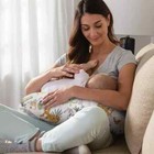 Boppy Original Nursing Pillow Liner  Bright White  Machine Washable And Wipeable