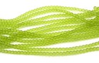 100 Czech Frosted Sea Glass Round Beads - Matte - Olivine 4mm