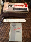 Post Versalog 1460l 10  Slide Rule W  Leather Case   Hard Cover Instruction Book