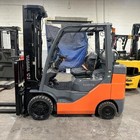 2020 Toyota 8fgcu30 6000lb Used Lp Gas Forklift Triple Mast Sideshift 3594 Hours