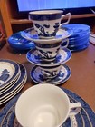 Royal Doulton Real Old Willow Fine  China Set 2004 - 4 Piece Place Setting  Mint