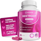 3pcs Rosabella Organic Beet Root 60 Capsules Natural Energy Boost Blood Pressure