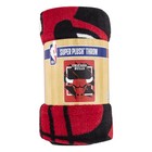 Northwest Nba Chicago Bulls Micro Raschel Throw Blanket  46 x 60  Dimensional
