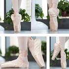 Unpafcxddyig Girls Womens Ballet Dance Toe Shoes Professional Satin Pointe Sh   