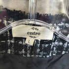 Entro Women Med Black Tweed Women s Scoop Neck Long Sleeve Lined Jacket