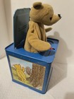 Vintage Schylling Winnie The Pooh Metal tin Music Box -jack In The Box Working