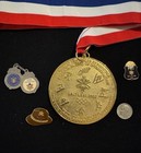Rare Fbi Olympic Medal   Pin Set - Salt Lake City 2002 Winter Games