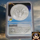2019 W Burnished Silver Eagle Dollar Ngc Ms70 First Day Of Issue Fdoi  Fast    