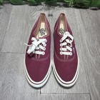 Rare 1980s Vintage Vans Made In Usa Authentics Size Women  Size 7 Red
