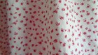 Vitg Half Apron Floral Print pink Waistband Bottom Pocket white Rick Rack Trim