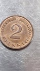 1967 J 2 German Pfennig In Good Condition Non Magnetic Bronze