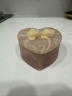 Vintage Walt Disney Donald Duck Daisy Duck Pink Heart Trinket Box Usa Ring Box