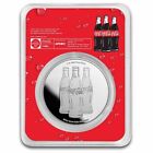 Color 2023 Coca Cola 1 Oz  999 Fine Silver Collectable Enjoy Coke Bottle In Tep