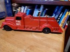 Very Nice Vintage 1930 s Metal Masters Wind Up Diecast Fire Engine
