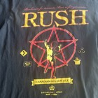 Rush Golden Ale Graphic T-shirt Size M geddy Lee  Alex Lifeson Neil Peart