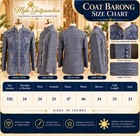 Elegant Steel Blue Embroidered Barong Tagalog Jacket