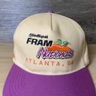 Vintage Fram Nationals Hat Cap Snap Back Atlanta Ga Nhra Drag Racing Mens 90s