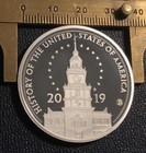 History Of The United States Sculpting Mt  Rushmore George Washington Coin Medal