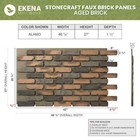 Everstone Aged Brick 27in X 46 875in Urethane Composite Faux Brick Panel Siding