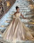 A Line Long Prom Dresses For Women Pleated Formal Party Gowns Evening Dress