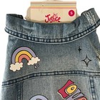 Puppy Dog Denim Jacket Coat Size Small 13  Light Wash Blue Jean Peace Love