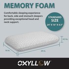 Memory Foam Pillow - Hypoallergenic - - Latex Standard  White 