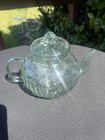 Charbrew Sea Foam Green Glass Teapot W  Glass Infuser Loose Leaf Tea Pot Floral