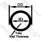 2    Od X 1 3 4  Id X 12   Clear Acrylic Plexiglass Tube 2  Diameter  scratched 
