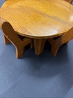 Rare Vintage Mid-century Modern Miniature Nesting Dining Set     Table   4 Chairs