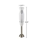 Ovente Immersion Electric Hand Blender With Stainless Steel Blades White Hs560w