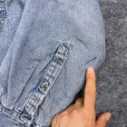 Vintage Redhead Jacket Mens M Blue Denim Shirt Shacket Fleece Lined