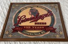 Vintage Leinenkugels Mirror Beer Sign 135 Years Indian Maiden On Bottle Cap