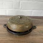 Antique Victorian Ornate Mechanical Compass Doorbell Ornate Brass Pull Parts