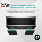 4 Pack Replacement Charcoal Air Filters Compatible With Whirlpool Microwave Mode