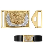 American Civil War Union Officer Brass Belt Buckle - Historical Reenactment  Lar