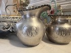 Early Antique Wallace Sterling Silver Sugar And Creamer 143 5 Grams Not Weighted