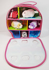 Lot Of 4 Zhu Zhu Pet Hamsters With Collector s Carrying Case Tested Racing Fun