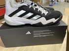 Adidas Men s Barricade Lace-up Tennis Shoes  Black white grey  Size 9  New