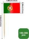 Portugal Flag Toothpick Flags Picks  100 Pcs Small Tiny Portugal Cupcake Toppers