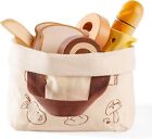 Robud Play Food Sets For Kids Kitchen Wood Pretend Play Toy Food Bread Set