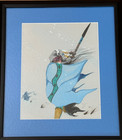 John Albert Hawk Vintage Original Painting 1985  Framed 21  X 18  Tempura On Mat