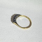 Antique Victorian 18k Gold And Platinum 5 Stone Old Mine Diamond Ring Size 6 75