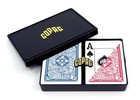 100  Plastic Playing Cards Set - Poker Size Jumbo Index Red blue Double Deck