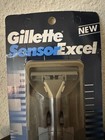 Vintage Gillette Metal Sensor Excel Razor Handle 2 Cartridges Made Usa 1993