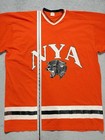 Vintage 1970s Champion Nya Killer Black Panther Hockey Mesh Jersey  distressed