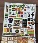 Halloween Fall Cardstock Scrapbook Paper Stickers Photo Play Kit 12x12 Lot Of 39