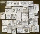 Vtg Victorian Sewing Machine notions Ads Junk Journal Scrapbook Art Ephemera Lot