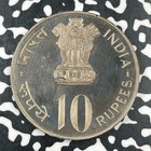 1975 India 10 Rupees Lot f7419 Proof 