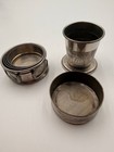 Set Of 2 Vintage Metal Collapsible Travel Cup