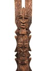 African Art - Antique Tellem Dogon Statue - Stacked Couple - 68 Cms